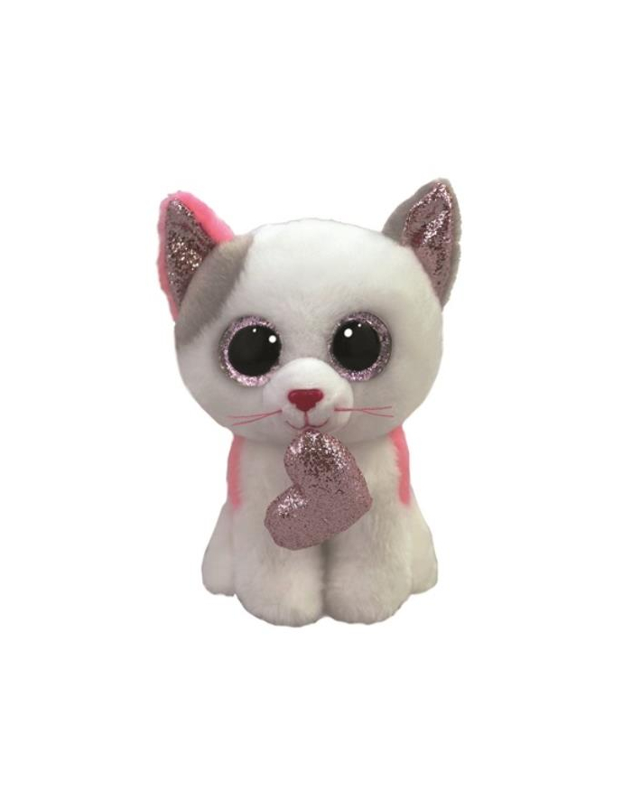 ty inc. Maskotka TY Beanie Boos MILENA biały kot z sercem 15cm 36567 główny