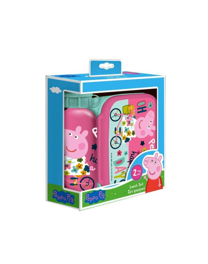 pulio Diakakis Lunch box bidon aluminiowy pudełko Świnka Peppa główny