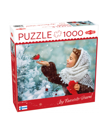 PROMO Puzzle 1000el Girl with Red Mittens 59221 TACTIC