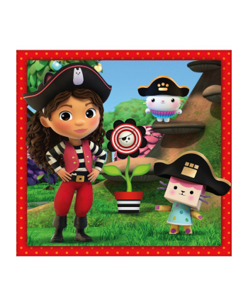 Clementoni Puzzle 3x48el Koci Domek Gabi. Gabby's Dollhouse 25300