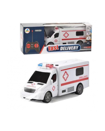 ciuciubabka Ambulans R/C ładowarka światło dźwięk 300245