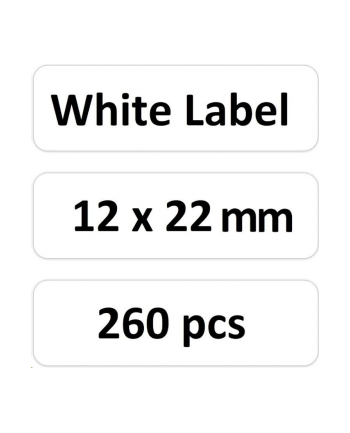 niimbot Etykiety termiczne 12x22 mm, 260 szt. Białe