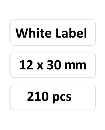 niimbot Etykiety termiczne 12x30 mm, 210 szt. Białe
