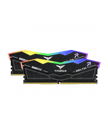 Team Group DDR5 64GB - 6000 - CL - 38 -  Dual-Kit - DIMM - FF3D564G6000HC38ADC01, Delta RGB, XMP, Kolor: CZARNY