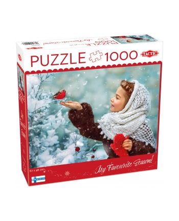 PROMO Puzzle 1000el Girl with Red Mittens 59221 TACTIC