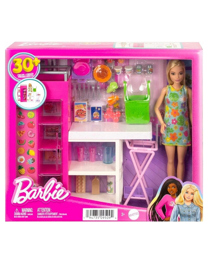 Barbie Spiżarnia Zestaw + lalka HJV38 p3 MATTEL główny