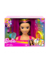 Barbie Głowa do stylizacji Neonowa tęcza Czarne włosy HMD81 MATTEL - nr 1