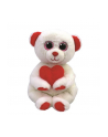 ty inc. Maskotka Ty Beanie Bellies D-ESI - biały niedźwiedź z sercem 15cm 41047 - nr 1