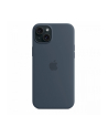 apple Etui silikonowe z MagSafe do iPhonea 15 Plus - sztormowy błękit - nr 5