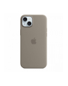 apple Etui silikonowe z MagSafe do iPhonea 15 Plus - popielaty brąz - nr 1