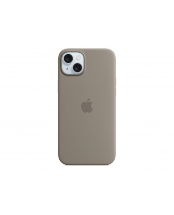 apple Etui silikonowe z MagSafe do iPhonea 15 Plus - popielaty brąz