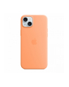 apple Etui silikonowe z MagSafe do iPhonea 15 Plus - pomarańczowy sorbet - nr 1