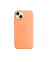 apple Etui silikonowe z MagSafe do iPhonea 15 Plus - pomarańczowy sorbet - nr 3