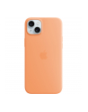 apple Etui silikonowe z MagSafe do iPhonea 15 Plus - pomarańczowy sorbet - nr 8