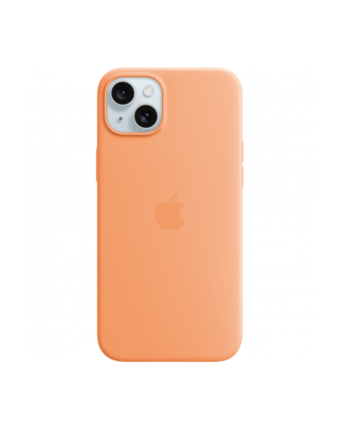 apple Etui silikonowe z MagSafe do iPhonea 15 Plus - pomarańczowy sorbet główny