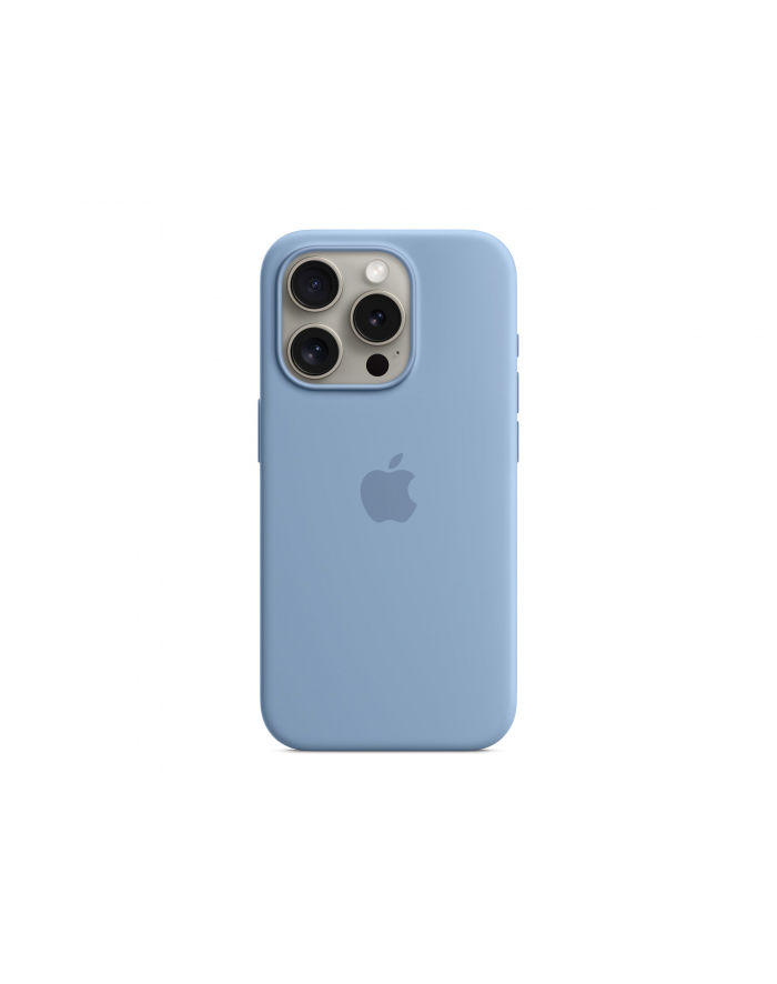 apple Etui silikonowe z MagSafe do iPhonea 15 Pro - zimowy błękit główny