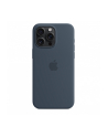apple Etui silikonowe z MagSafe do iPhonea 15 Pro Max - sztormowy błękit - nr 4