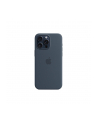 apple Etui silikonowe z MagSafe do iPhonea 15 Pro Max - sztormowy błękit - nr 6