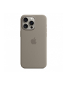 apple Etui silikonowe z MagSafe do iPhonea 15 Pro Max - popielaty brąz - nr 1