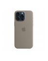 apple Etui silikonowe z MagSafe do iPhonea 15 Pro Max - popielaty brąz - nr 2