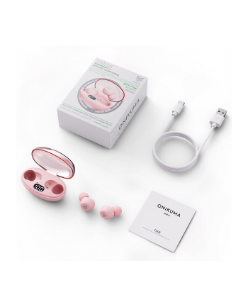 onikuma Słuchawki douszne gamingowe T305 Różowe