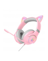 onikuma Słuchawki gamingowe X30 kocie uszy Różowe - nr 4