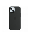 apple Etui silikonowe z MagSafe do iPhonea 15  - czarne - nr 1