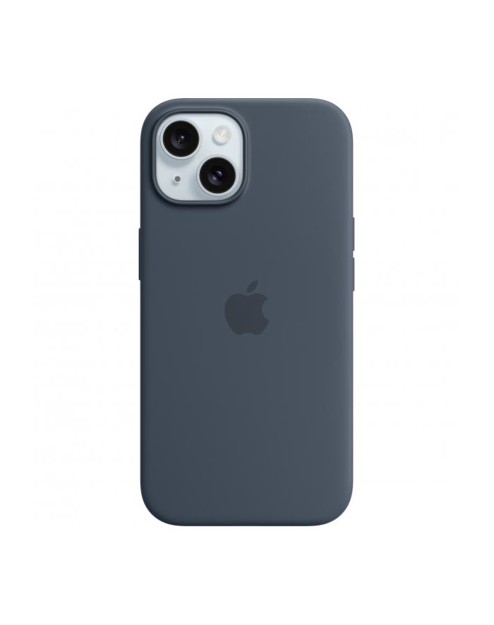 apple Etui silikonowe z MagSafe do iPhonea 15  - sztormowy błękit główny