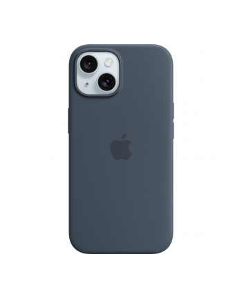 apple Etui silikonowe z MagSafe do iPhonea 15  - sztormowy błękit