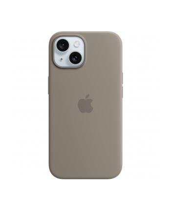 apple Etui silikonowe z MagSafe do iPhonea 15  - popielaty brąz