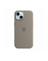 apple Etui silikonowe z MagSafe do iPhonea 15  - popielaty brąz - nr 1
