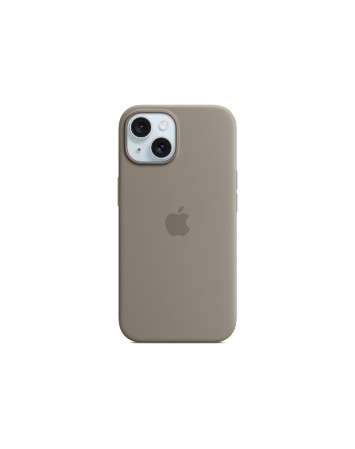 apple Etui silikonowe z MagSafe do iPhonea 15  - popielaty brąz główny