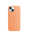 apple Etui silikonowe z MagSafe do iPhonea 15  - pomarańczowy sorbet - nr 10