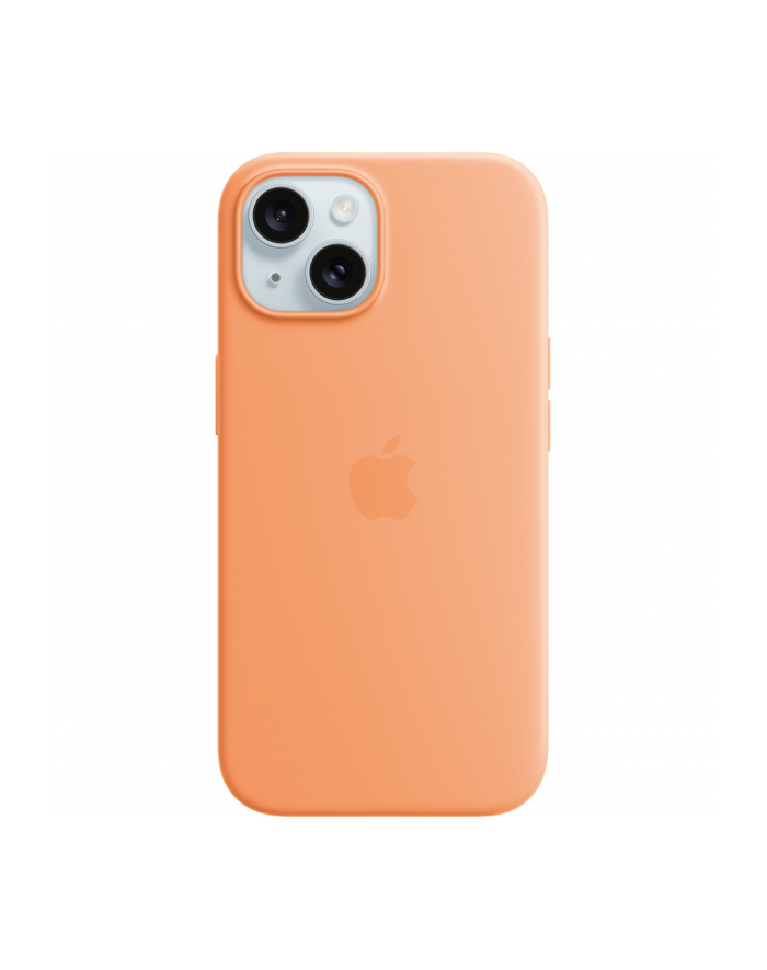 apple Etui silikonowe z MagSafe do iPhonea 15  - pomarańczowy sorbet główny