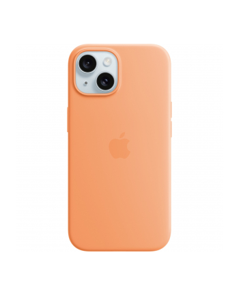 apple Etui silikonowe z MagSafe do iPhonea 15  - pomarańczowy sorbet