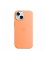 apple Etui silikonowe z MagSafe do iPhonea 15  - pomarańczowy sorbet - nr 1