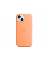 apple Etui silikonowe z MagSafe do iPhonea 15  - pomarańczowy sorbet - nr 8