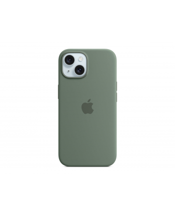 apple Etui silikonowe z MagSafe do iPhonea 15  - cyprysowe