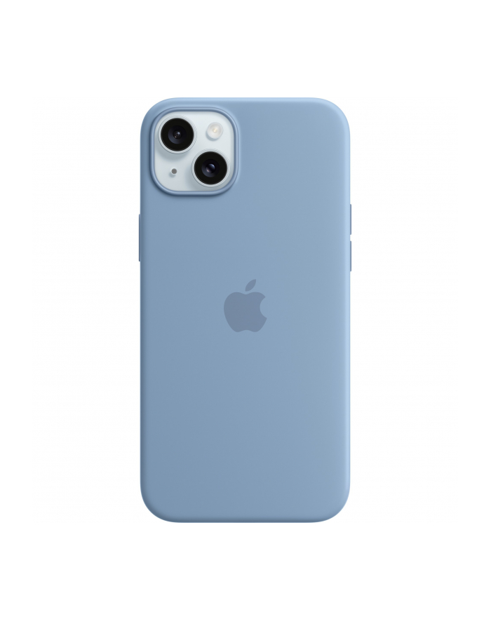 apple Etui silikonowe z MagSafe do iPhonea 15 Plus - zimowy błękit główny