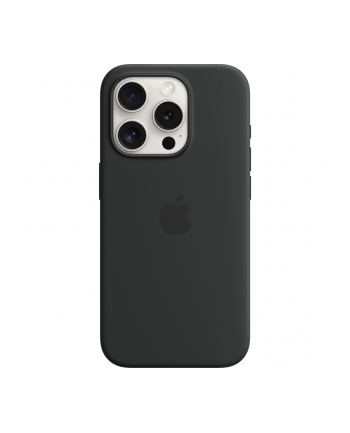 apple Etui silikonowe z MagSafe do iPhonea 15 Pro - czarne