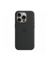 apple Etui silikonowe z MagSafe do iPhonea 15 Pro - czarne - nr 1