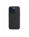 apple Etui silikonowe z MagSafe do iPhonea 15 Pro - czarne - nr 2