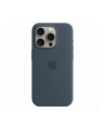 apple Etui silikonowe z MagSafe do iPhonea 15 Pro - sztormowy błękit - nr 1