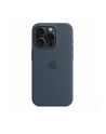 apple Etui silikonowe z MagSafe do iPhonea 15 Pro - sztormowy błękit - nr 4