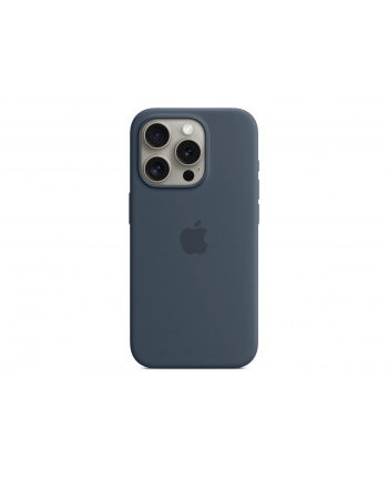 apple Etui silikonowe z MagSafe do iPhonea 15 Pro - sztormowy błękit