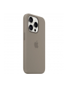 apple Etui silikonowe z MagSafe do iPhonea 15 Pro - popielaty brąz - nr 10