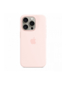 apple Etui silikonowe z MagSafe do iPhonea 15 Pro - jasnoróżowe - nr 1