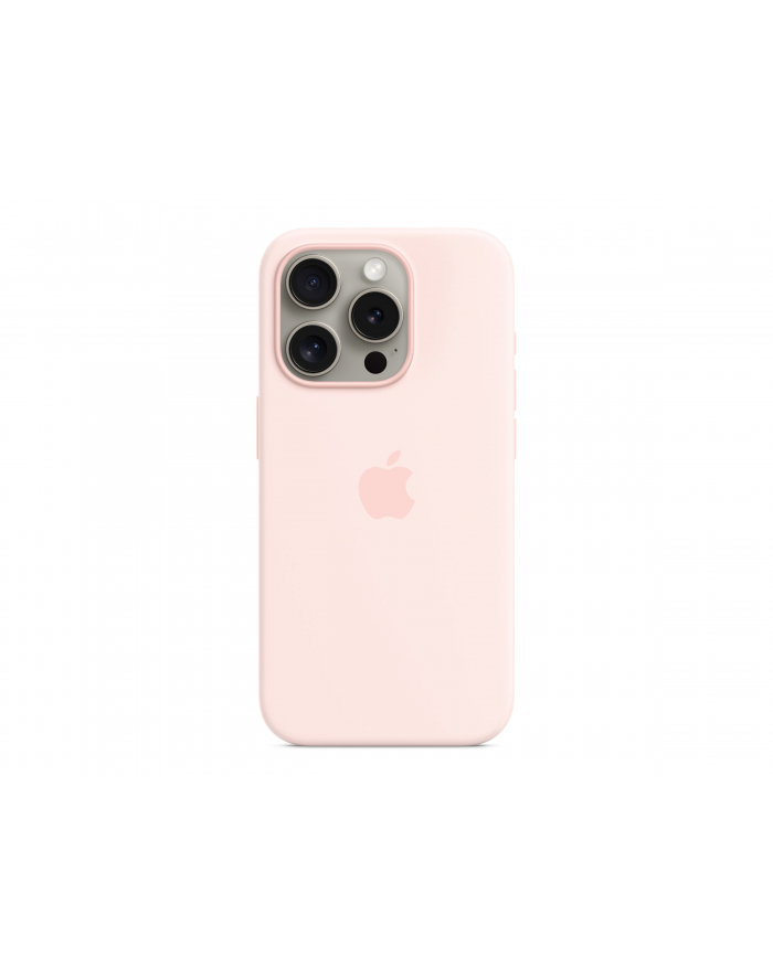 apple Etui silikonowe z MagSafe do iPhonea 15 Pro - jasnoróżowe główny