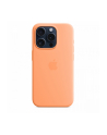 apple Etui silikonowe z MagSafe do iPhonea 15 Pro - pomarańczowy sorbet - nr 2