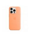 apple Etui silikonowe z MagSafe do iPhonea 15 Pro - pomarańczowy sorbet - nr 3